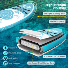 Inflatable Stand Up Paddle Board with Premium Accessories