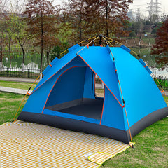 Quick-Deploy Waterproof Camping Tent for 3-4 People Outdoor