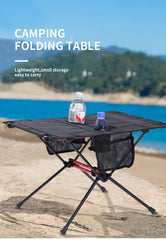 Ultra Lightweight Folding Camping Table with Cup Holder Portable