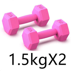 Rubberized Dumbbells for Home Strength Training Fitness Workouts