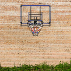 Wall-Mounted Foldable Basketball Hoop with Shatterproof Backboard Outdoor