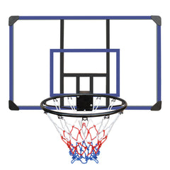 Wall-Mounted Foldable Basketball Hoop with Shatterproof Backboard Outdoor