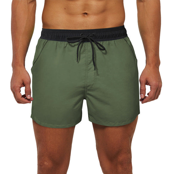 Men's Adjustable Mesh Swim Trunks Beach Board Shorts Summer