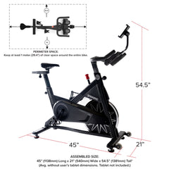 Edge Connected Spinner Bike Smart Indoor Cycling Exercise Equipment