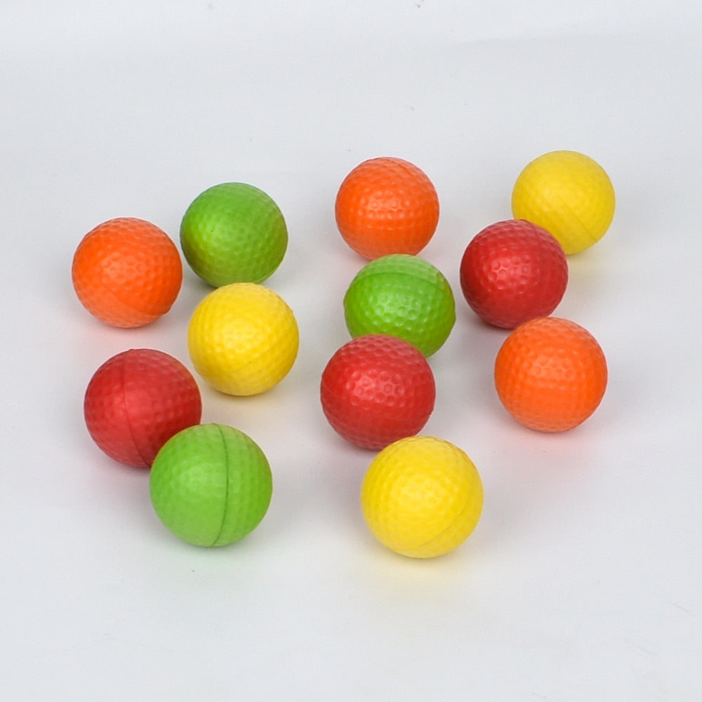 12-Piece Foam Practice Golf Balls for Indoor Outdoor Training