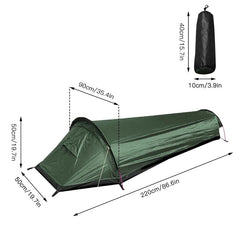 Ultralight Waterproof Single Person Backpacking Camping Tent with Rainfly