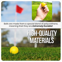 12-Piece Foam Practice Golf Balls for Indoor Outdoor Training