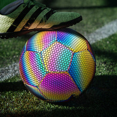 Reflective Size 5 PU Soccer Ball for Training Matches