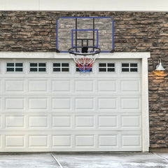 Wall-Mounted Foldable Basketball Hoop with Shatterproof Backboard Outdoor