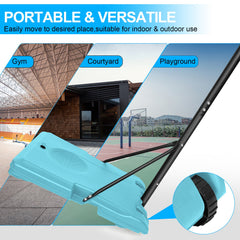 Portable Adjustable Basketball Hoop System with Wheeled Stable Base