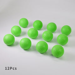 12-Piece Foam Practice Golf Balls for Indoor Outdoor Training