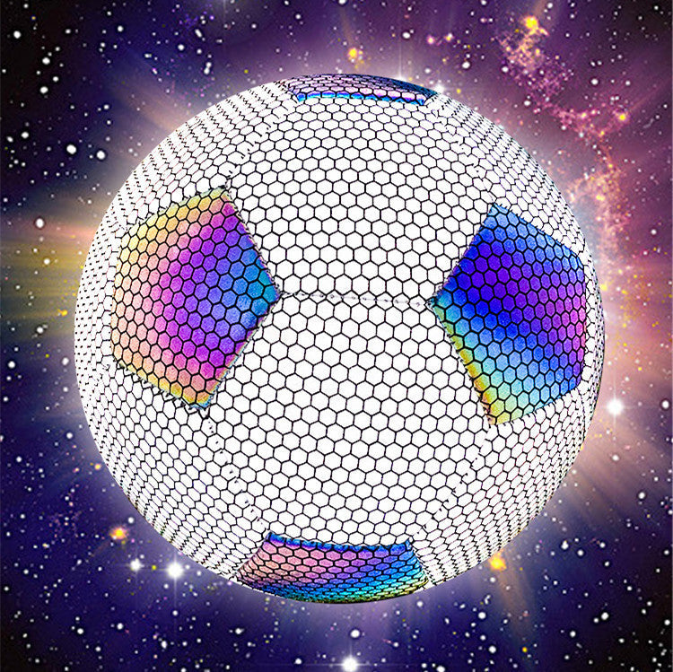 Reflective Size 5 PU Soccer Ball for Training Matches