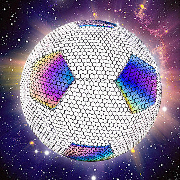 Reflective Size 5 PU Soccer Ball for Training Matches
