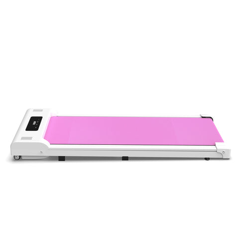 Pink Under-Desk Walking Pad Treadmill with Remote Control Portable