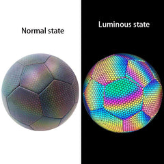Reflective Size 5 PU Soccer Ball for Training Matches