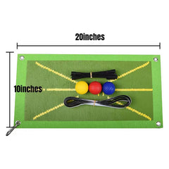Golf Swing Training Mat with Directional Shot Trace Guide
