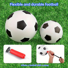 Foldable Kids Soccer Goal Set with Detachable Plastic Posts