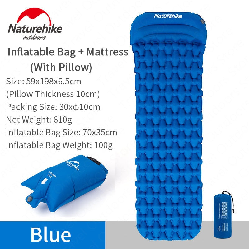 Ultralight Inflatable Camping Sleeping Pad with Air Bag