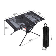 Ultra Lightweight Folding Camping Table with Cup Holder Portable