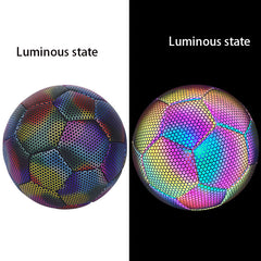 Reflective Size 5 PU Soccer Ball for Training Matches