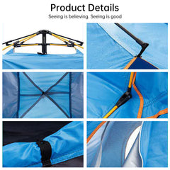 Quick-Deploy Waterproof Camping Tent for 3-4 People Outdoor