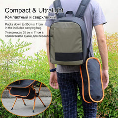 Ultralight Folding Camping Chair Portable Heavy-Duty Outdoor Seat Travel