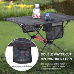 Ultra Lightweight Folding Camping Table with Cup Holder Portable