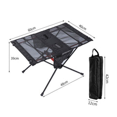 Ultra Lightweight Folding Camping Table with Cup Holder Portable