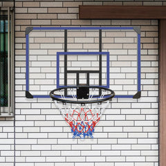 Wall-Mounted Foldable Basketball Hoop with Shatterproof Backboard Outdoor
