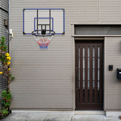 Wall-Mounted Foldable Basketball Hoop with Shatterproof Backboard Outdoor
