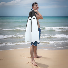 Professional Freediving Long Fins Anti-Skid Snorkeling Spearfishing Diving