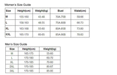 Men's Women's Long Sleeve Rash Guard Swimwear Set
