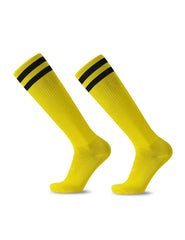 Striped Athletic Socks Comfortable Sports Crew Socks Everyday Wear