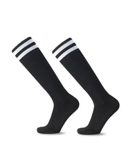 Striped Athletic Socks Comfortable Sports Crew Socks Everyday Wear