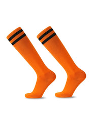 Striped Athletic Socks Comfortable Sports Crew Socks Everyday Wear