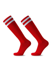 Striped Athletic Socks Comfortable Sports Crew Socks Everyday Wear