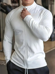 Men's Compression Sports Jacket Quick Dry Gym Running Apparel