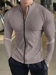 Men's Compression Sports Jacket Quick Dry Gym Running Apparel