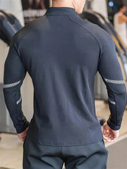 Men's Compression Sports Jacket Quick Dry Gym Running Apparel