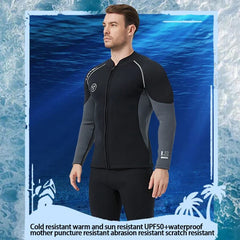 3mm Neoprene Wetsuit Jacket Pants Diving Surfing Set