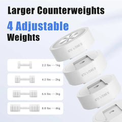 Adjustable Dumbbell Set Anti-Slip Handles for Home Fitness