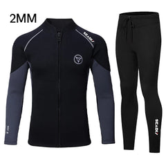 3mm Neoprene Wetsuit Jacket Pants Diving Surfing Set