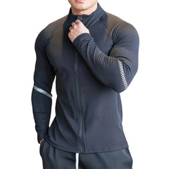 Men's Compression Sports Jacket Quick Dry Gym Running Apparel