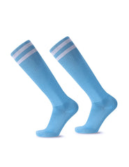 Striped Athletic Socks Comfortable Sports Crew Socks Everyday Wear