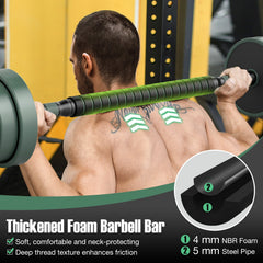 Adjustable Weight Dumbbell Set with Connector Bar Black Gray