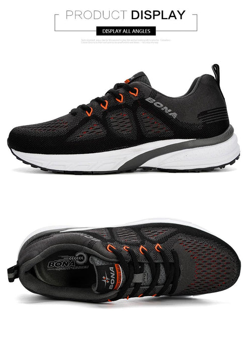 Men's Lightweight Breathable Mesh Sneakers Non-Slip Sport Trainers