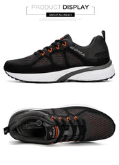 Men's Lightweight Breathable Mesh Sneakers Non-Slip Sport Trainers