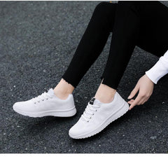 Women's Lightweight Breathable Mesh Sneakers Casual Lace-Up Walking Shoes