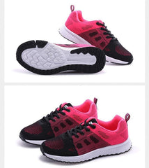 Women's Lightweight Breathable Mesh Sneakers Casual Lace-Up Walking Shoes