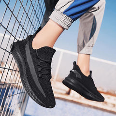 Men's Breathable Lightweight Slip-On Running Walking Sneakers Comfortable